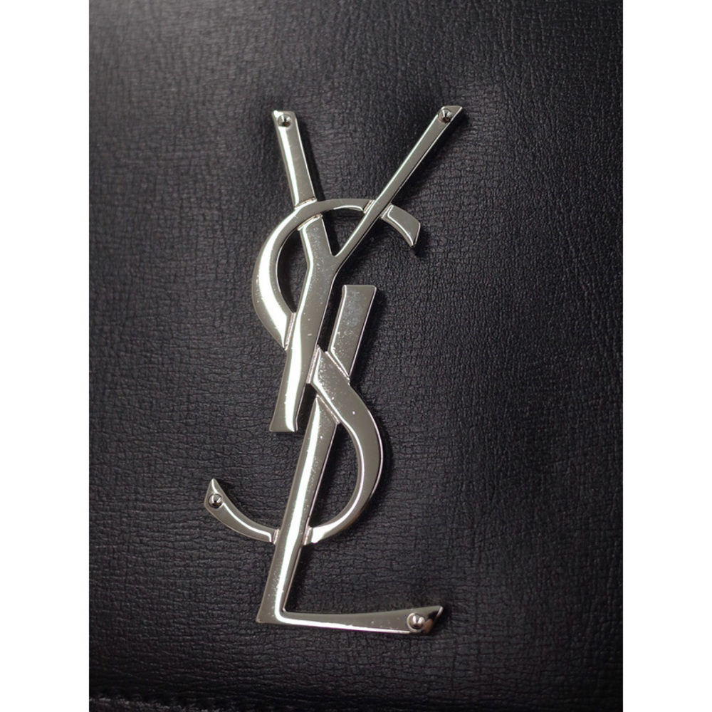 Saint Laurent Sunset Large Chain Shoulder Bag Black - Picture 8 of 9